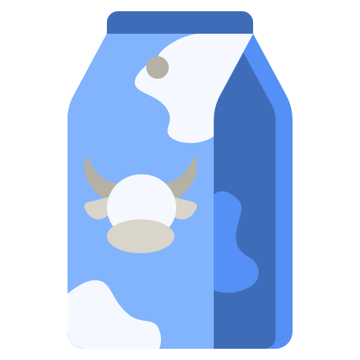 Icon de caixinha de leite fornecido por surang via https://www.flaticon.com/br/autores/surang